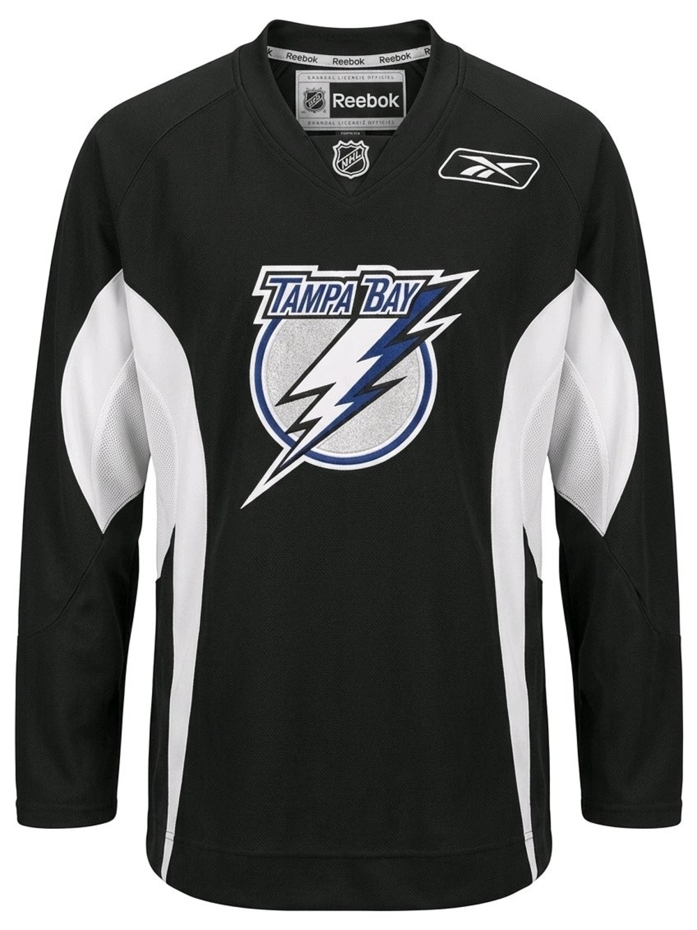 Reebok Black and White Tampa Bay Hockey Jersey